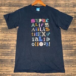 Vintage Y2K Mary Poppins T Shirt Size Small Black Disney Movie Graphic Tee